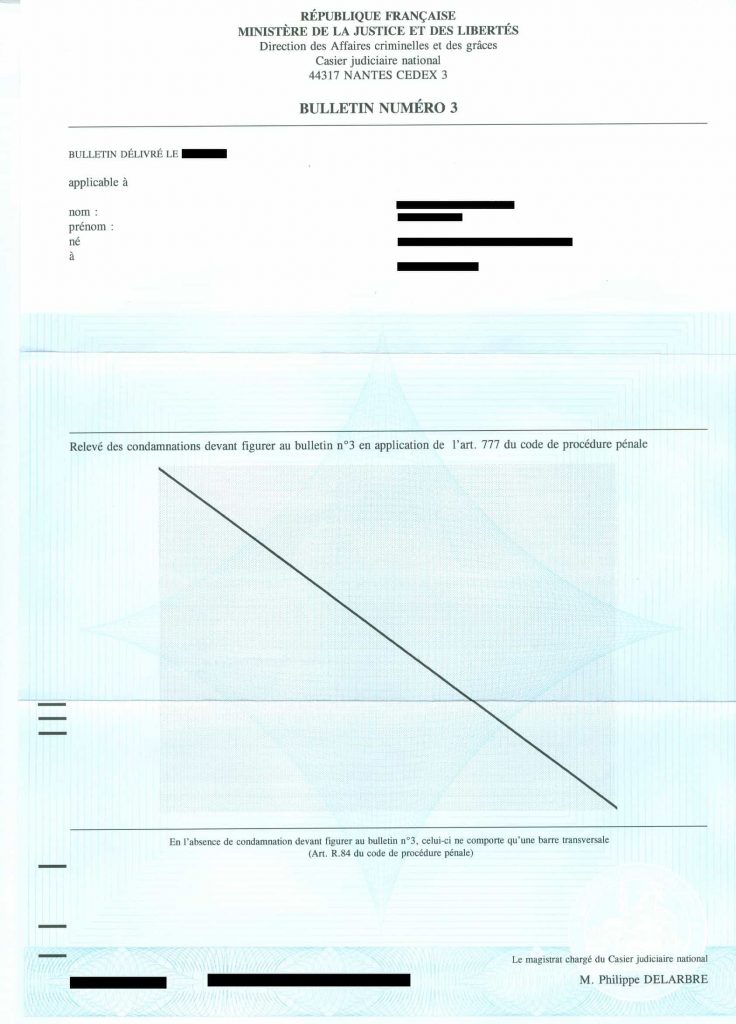 Traduction assermentée de casier judiciaire