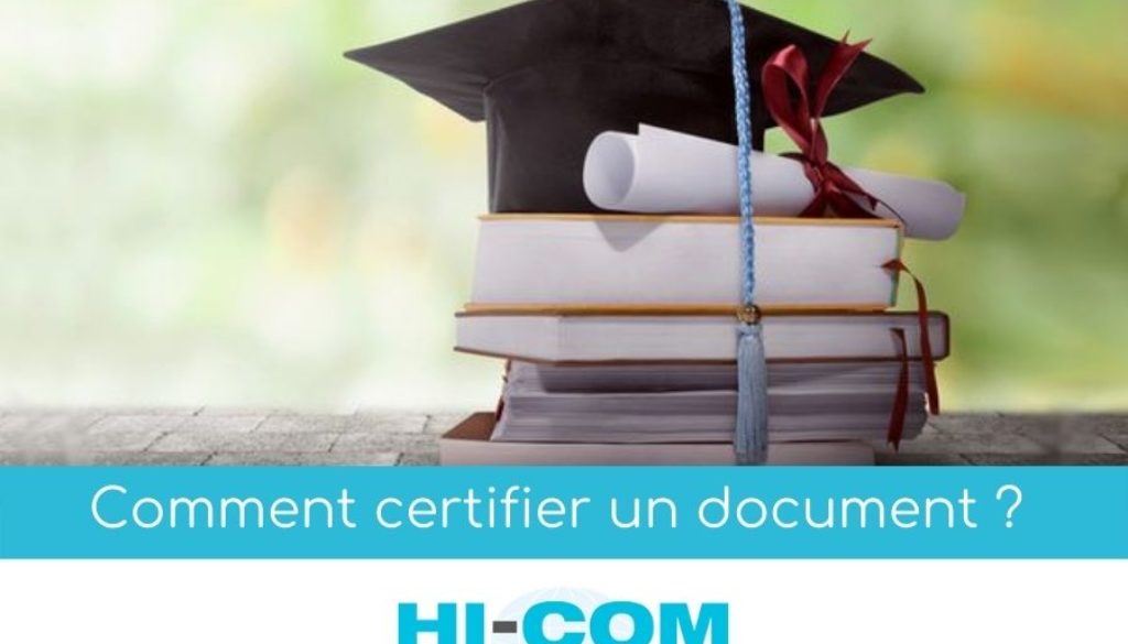 comment certifier un document