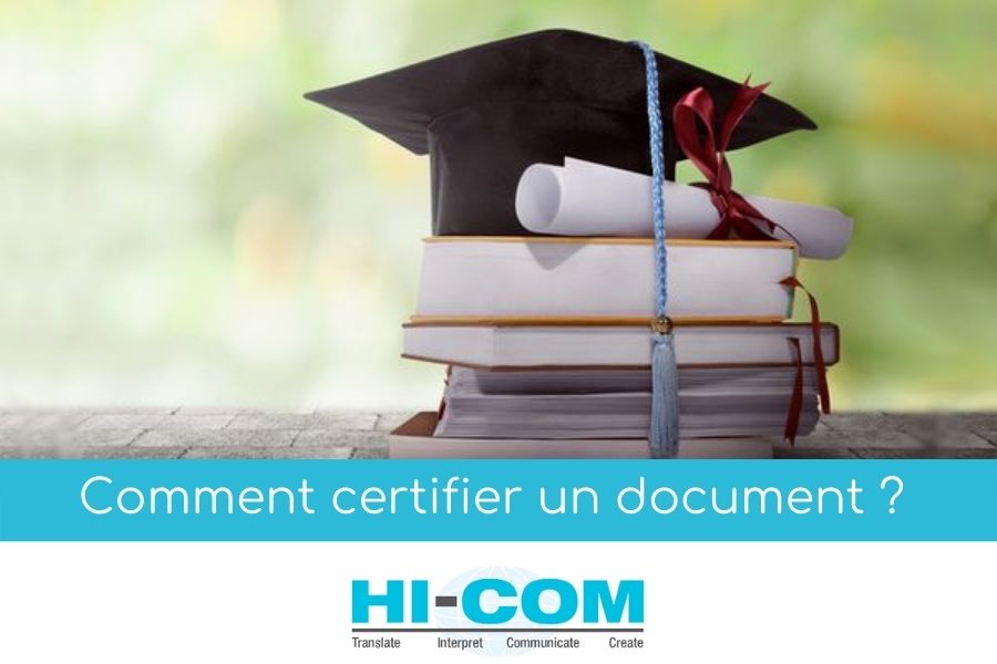 comment certifier un document