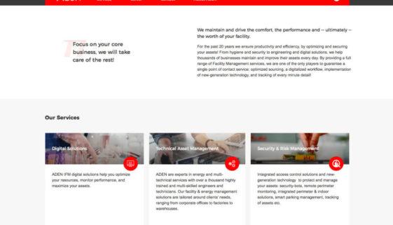 website writing for ADEN