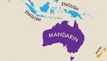 The second language spoken in the Oceania region 