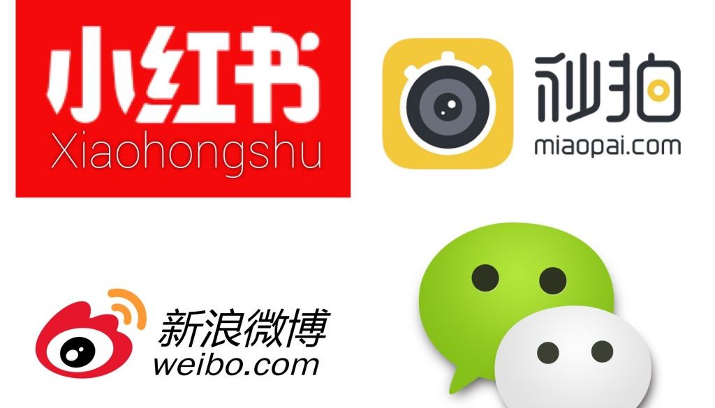 The 4 big social Media platforms in China in 2017