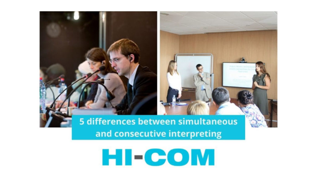 What are the differences between simultaneous and consecutive interpreting