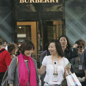 Marketing to Chinese tourists for hotels, shopping malls, brands.