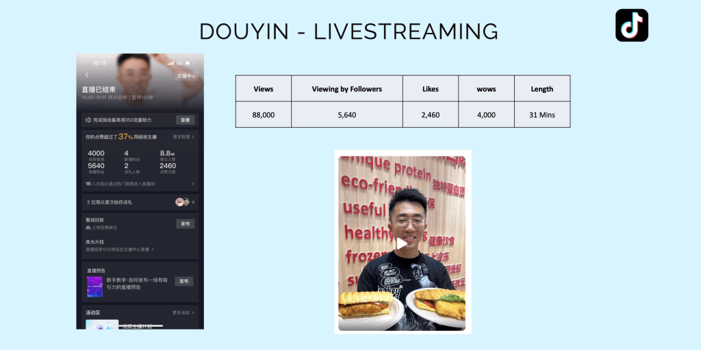KOL livestream at exhibition in China 